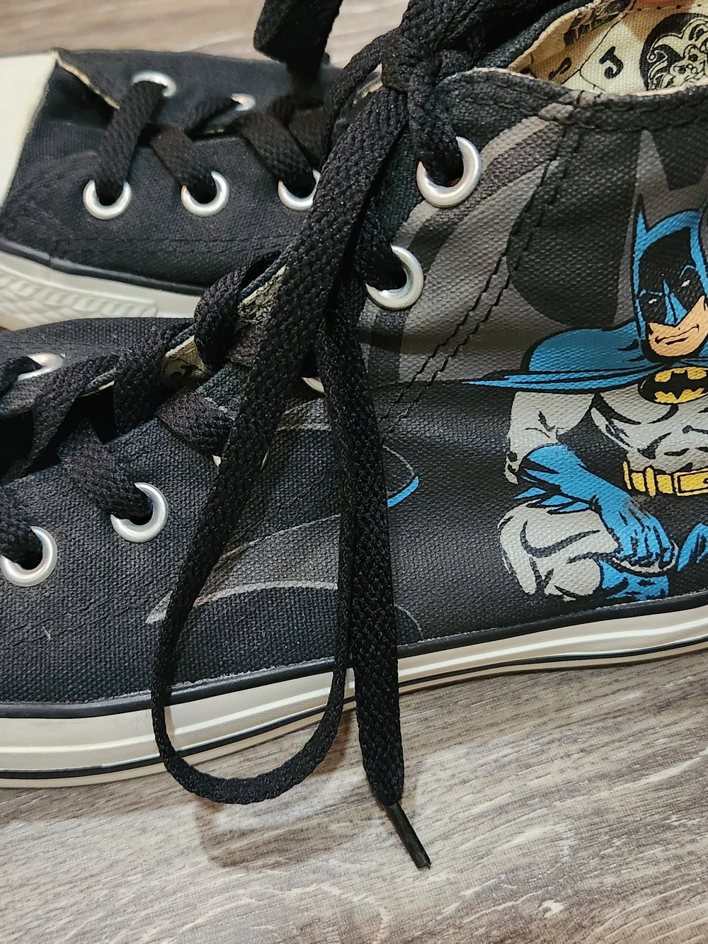 Converse Black Joker Graphic High-Top Sneakers Size 6 Men - Picture 3 of 7